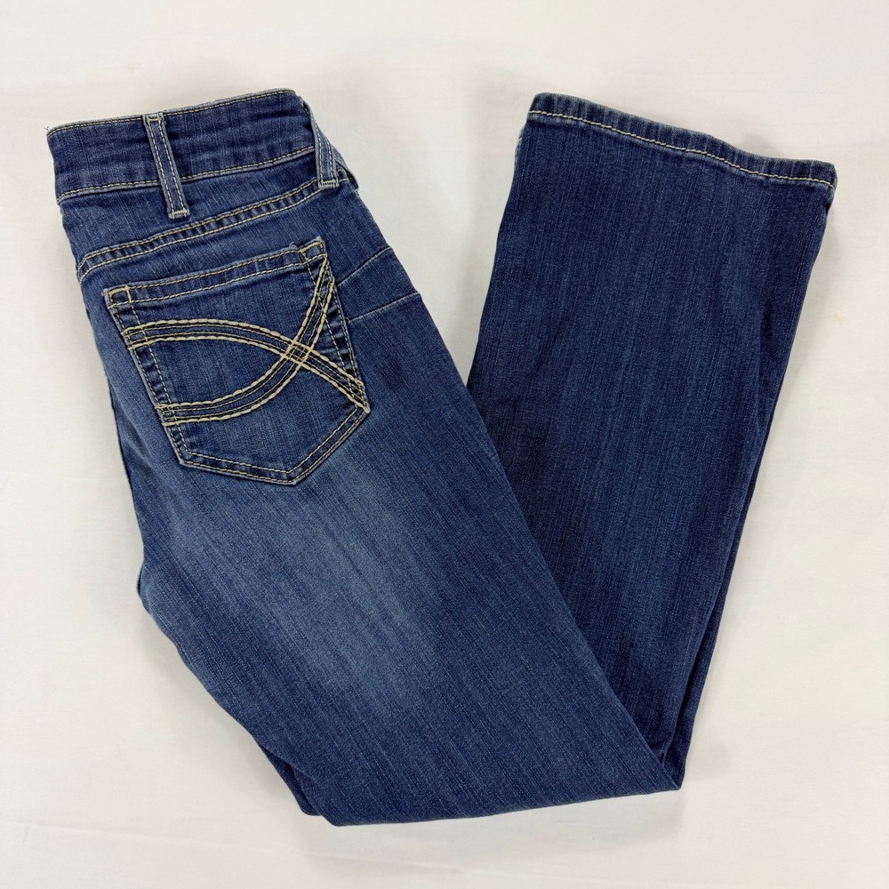 Ariat Women's Boot Cut Jeans - Dark Blue Denim